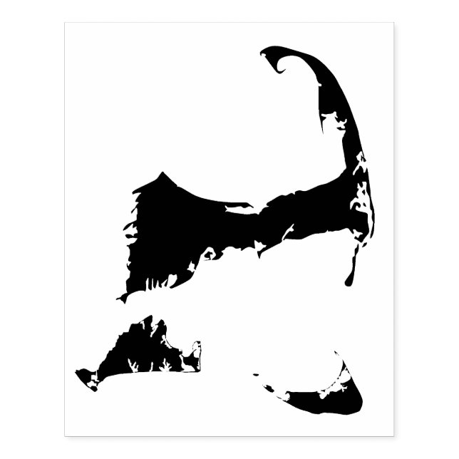 Cape Cod, Nantucket och Martha's Vineyard Karta Stämpel (Tryck)