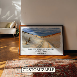 Cape Cod National Seashore Massachusetts Akvarell Poster