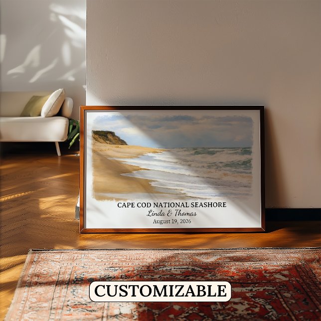 Cape Cod National Seashore Massachusetts Akvarell Poster (Skapare uppladdad)