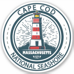 Cape Cod National Seashore Massachusetts Badge Klistermärken