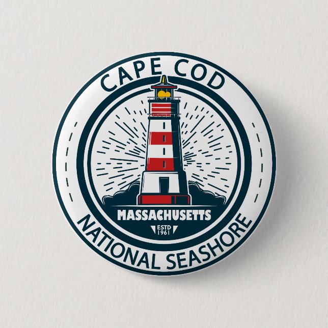 Cape Cod National Seashore Massachusetts Badge Knapp (Framsida)