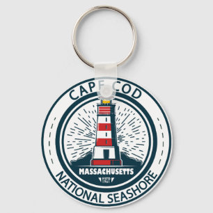 Cape Cod National Seashore Massachusetts Badge Nyckelring