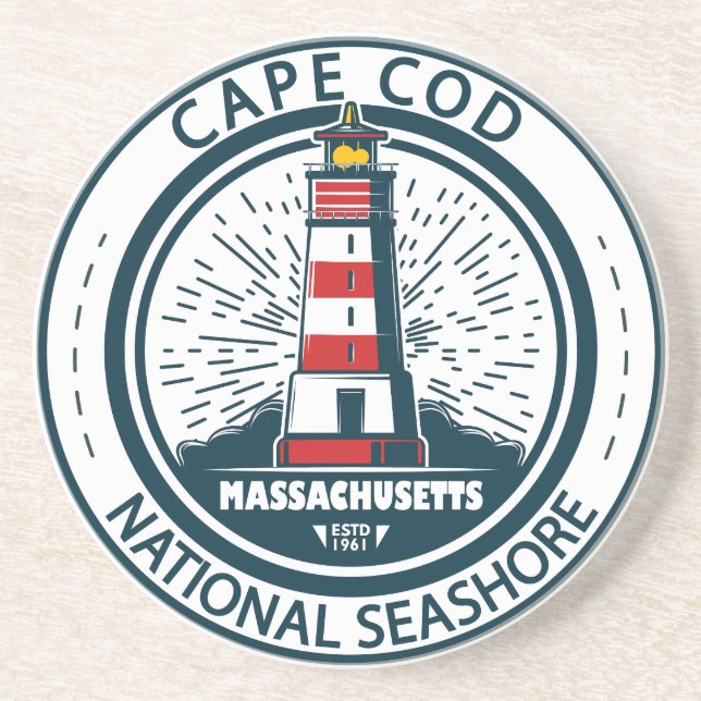 Cape Cod National Seashore Massachusetts Badge Underlägg (Framsidan)