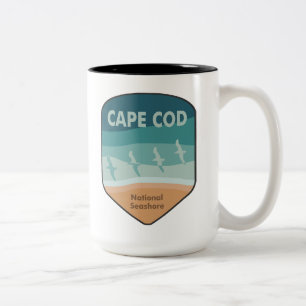 Cape Cod National Seashore Massachusetts Fiskmås Två-Tonad Mugg