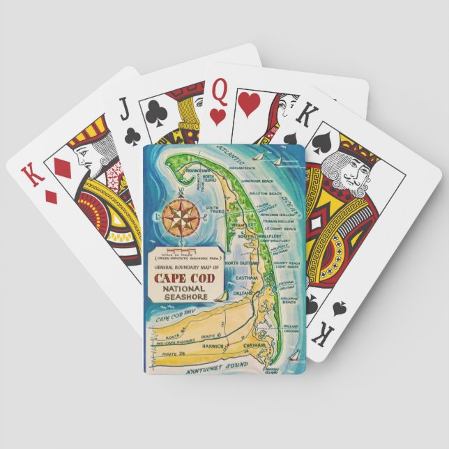 Cape Cod National Seashore Playing Cards Casinokort (Baksidan)