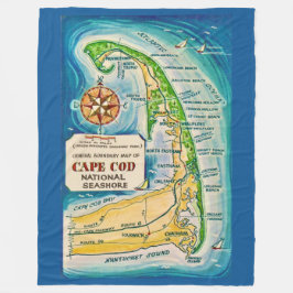 Cape Cod National Seashore Throw Blanket Fleecefilt