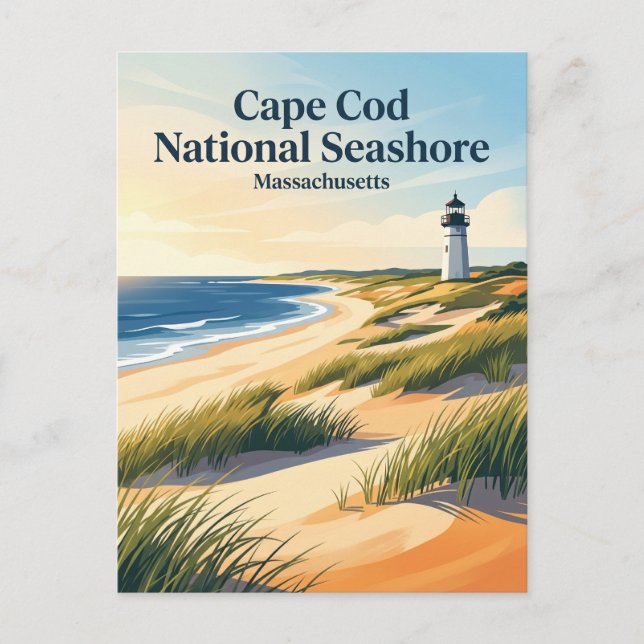 Cape Cod National Seashore USA Vykort (Framsida)