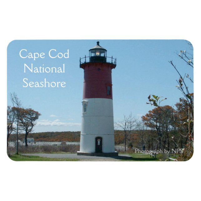 Cape Cod, Nauset Lighthouse Magnet (Horisontell)
