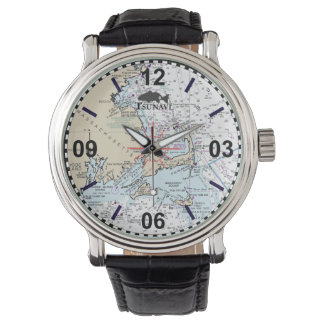 Cape Cod Nautical Chart Watch Armbandsur