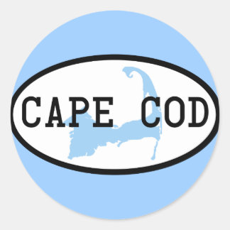 cape-cod-ovalen runt klistermärke