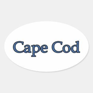Cape Cod Ovalt Klistermärke