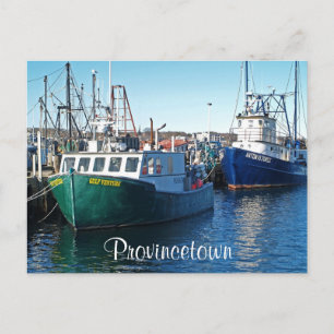 Cape Cod Provincetown Harbour, Mass Post Card Vykort