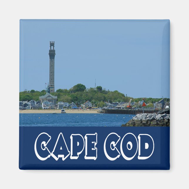 Cape Cod, Provincetown Massachusetts fyr Magnet (Framsidan)