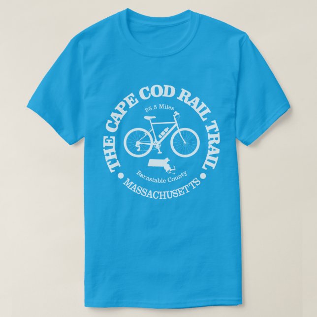 Cape Cod Rail Trail (cycling) T Shirt (Design framsida)