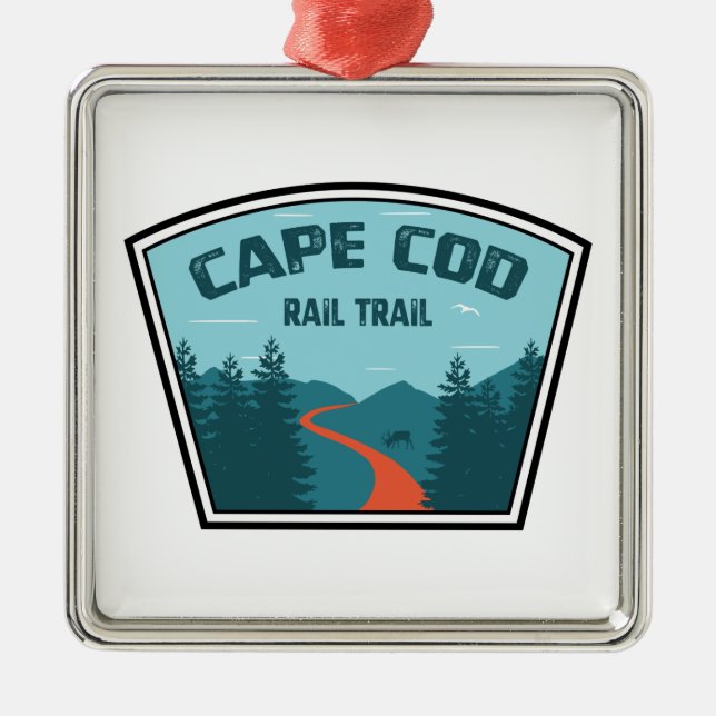 Cape Cod Rail Trail Julgransprydnad Metall (Framsidan)