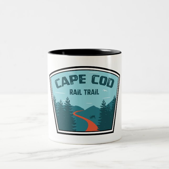 Cape Cod Rail Trail Två-Tonad Mugg (Center)