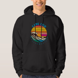 Cape Cod Retro 1980-talsstil Massachusetts Strand Hoodie