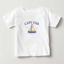 Cape Cod Segelbåt Baby T-Shirt
