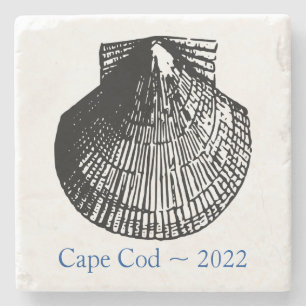 Cape Cod Stone Underlägg - Scallop-Snäckan