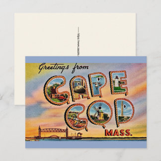 Cape Cod Stor Bok Postkort Vykort