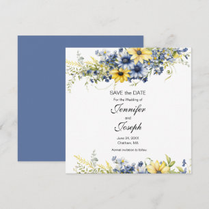 Cape Cod Summer Blommigt Bröllop spara datum Card Datumet