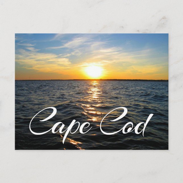 Cape Cod Sunset, Guetown MORSA Post Card Vykort (Framsida)