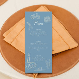 Cape Cod Theme Menu Meny