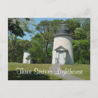 Cape Cod Three Sisters fyr, Mass vykort