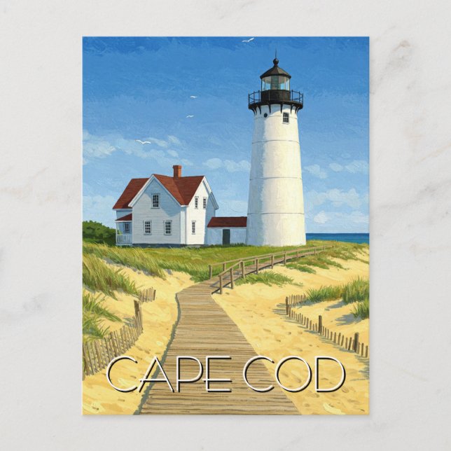 Cape Cod Travel Vykort (Framsida)