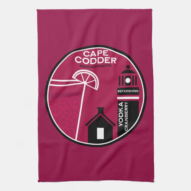 Cape Codder Cocktail Kökshandduk (Vertikal)