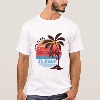 Cape Coral Est.1973 Vintage Florida sommar Gift T Shirt