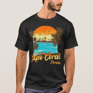 Cape Coral Florida Beach Summer Vacation Handflata T Shirt