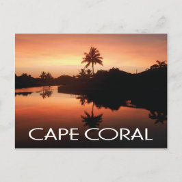 Cape Coral Florida Sunset Vykort