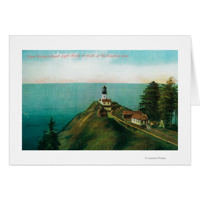Cape Disavtalmen Light House Hälsningskort (Framsidan Horizontal)