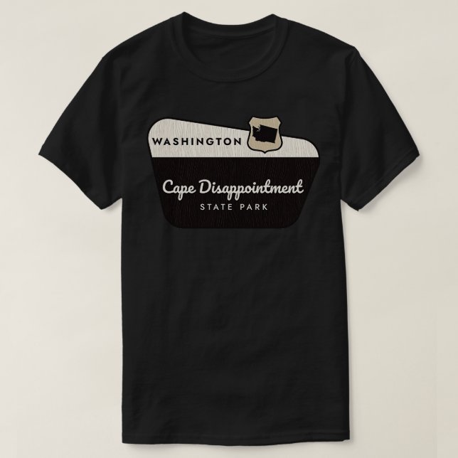 Cape Disease State Park Washington Välkommen T Shirt (Design framsida)