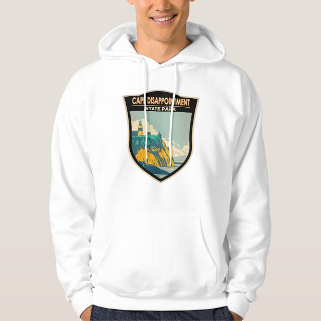 Cape Disease State Park Washington Vintage Hoodie (Framsida)