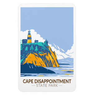Cape Disease State Park Washington Vintage Magnet
