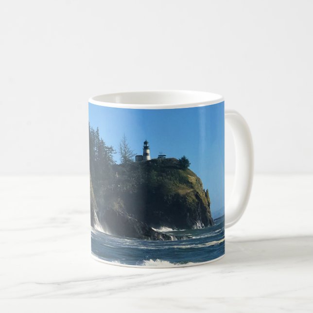 Cape Disseende Lighthouse, Washington Kaffemugg (Framsida höger)