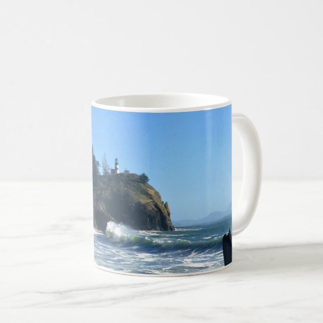Cape Disseende Lighthouse, Washington Kaffemugg (Framsida höger)