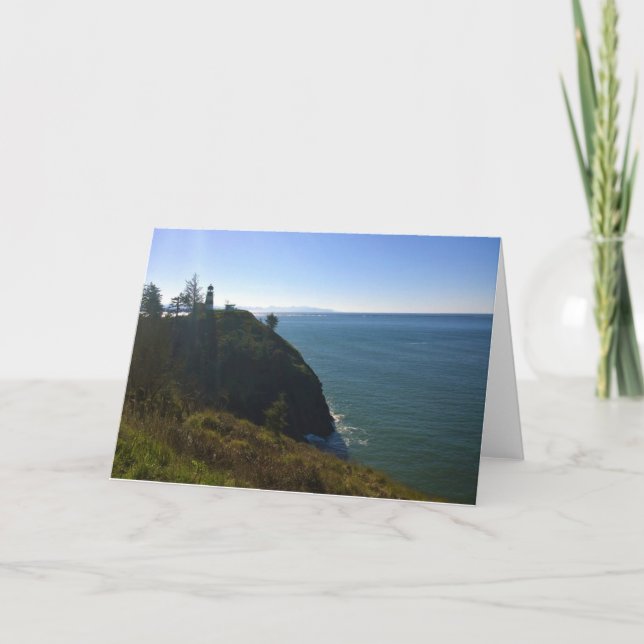 Cape Disseende Lighthouse, Washington Kort (Framsida)
