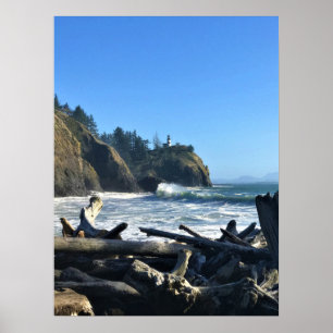 Cape Disseende Lighthouse, Washington Poster