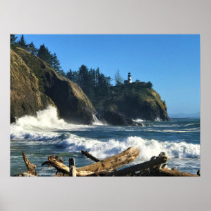 Cape Disseende Lighthouse, Washington Poster
