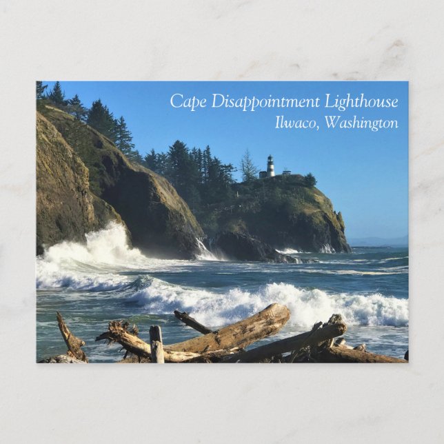 Cape Disseende Lighthouse, Washington Vykort (Framsida)