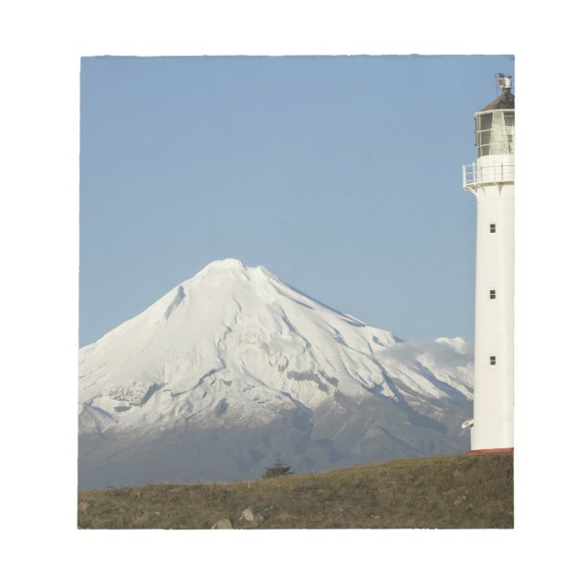 Cape Egmont Lighthouse och Mt Taranaki / Mt Anteckningsblock (Framsida)