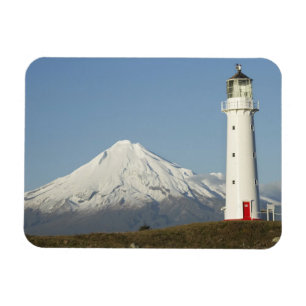 Cape Egmont Lighthouse och Mt Taranaki / Mt Magnet