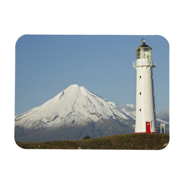 Cape Egmont Lighthouse och Mt Taranaki / Mt Magnet (Horisontell)