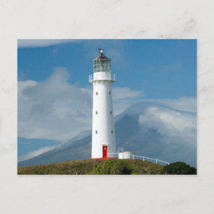 Cape Egmont Lighthouse och Mt Taranaki/Mt Vykort