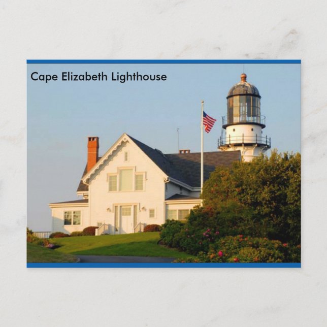 Cape Elizabeth Lighthouse Vykort (Framsida)