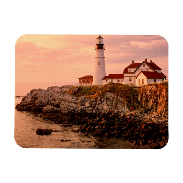 Cape Elizabeth | Ljus på Portland | Maine Magnet (Horisontell)