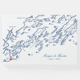 Cape Elizabeth Maine Casco Bay Bröllop Gästböcker